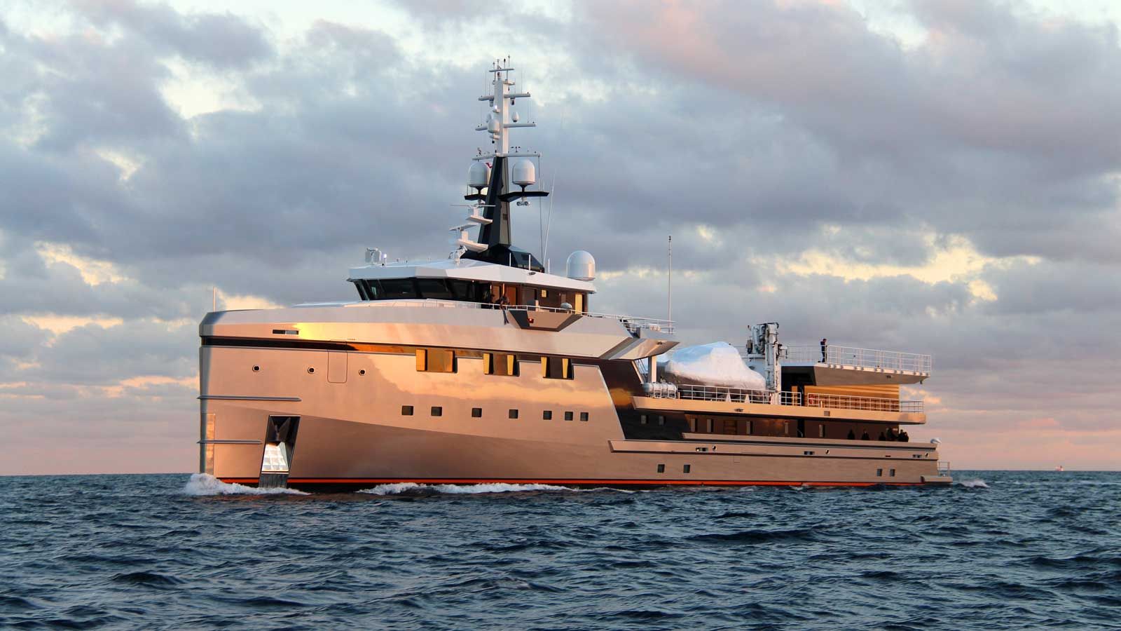 Damen Yachting's 75m custom support vessel delivered as Abeona